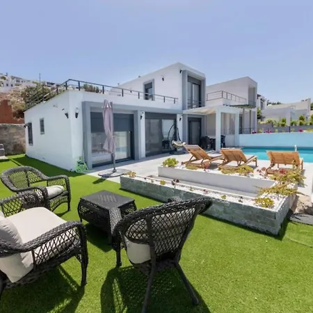 Villa 3 Bedroom-house, Private Pool, Bbq, Ocean View-bodrum Yalikavak Bodrum